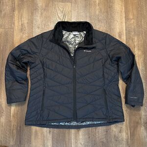 Colombia Omni Heat Puffer Jacket Womens 3xl Black